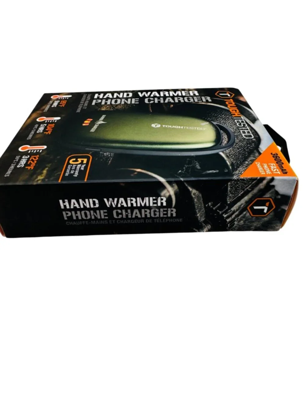 Tough Tested 3600mAh Hand Warmer Phone Charger Green